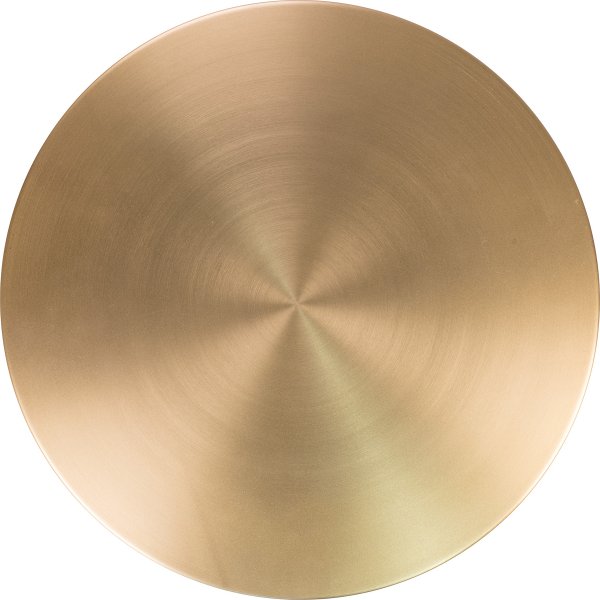 Table d'appoint ronde Lecco avec base en marbre et laiton 51 cm