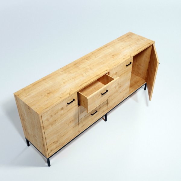 Buffet Volga - Chne/noir