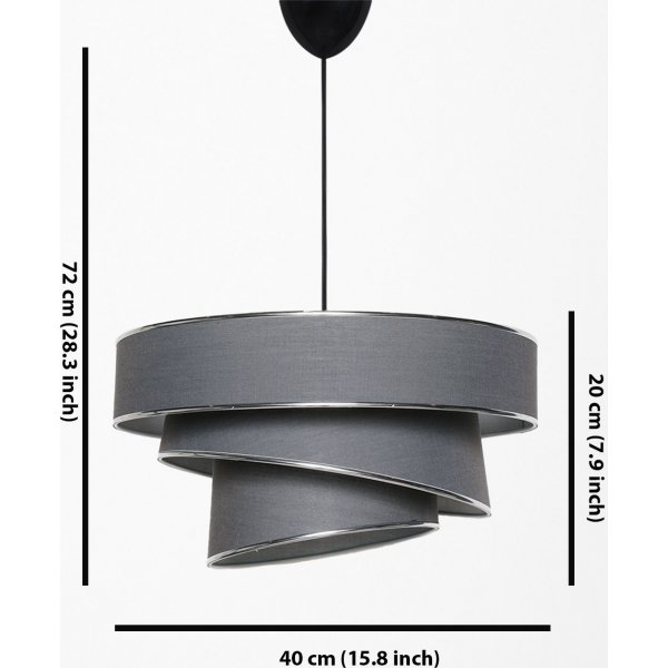 Couper taklampa - Antracit/silver Couper taklampa - Antracit/silver