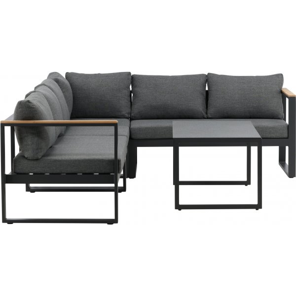 Groupe lounge Texas - Noir/gris Groupe lounge Texas - Noir/gris