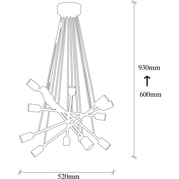 Plafonnier Okini - Noir/cuivre Plafonnier Okini - Noir/cuivre
