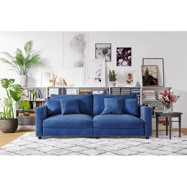 Soffa Avenue med nitar - 225 cm