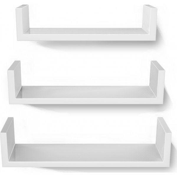 Yasmine wandplank - Wit Yasmine wandplank - Wit