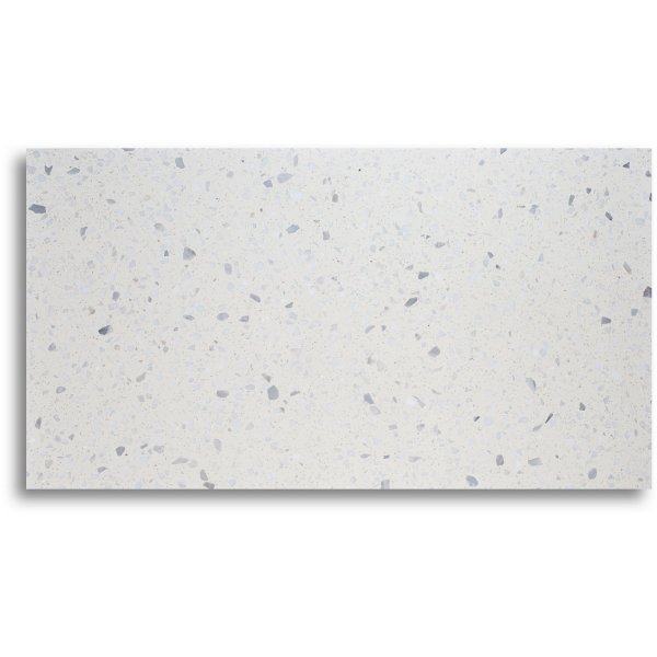 Terrazzo soffbord 75x75cm - Bianco Terrazzo & underrede svart Terrazzo soffbord 75x75cm - Bianco Terrazzo & underrede svart