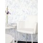 Accent runt lampbord D50 cm - vit marmor / vitt underrede
