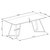 Lykke matbord 180 x 90 cm - Mrkbetsad ek / Svart metall