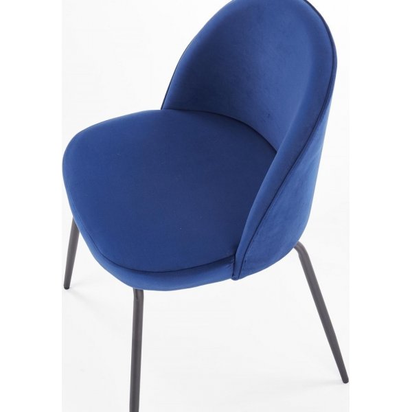 Chaise de salle à manger Noble - Bleu foncé Chaise de salle à manger Noble - Bleu foncé