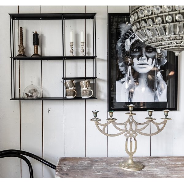 Elliot hylla i plåt B60 cm - Svart Elliot hylla i plåt B60 cm - Svart